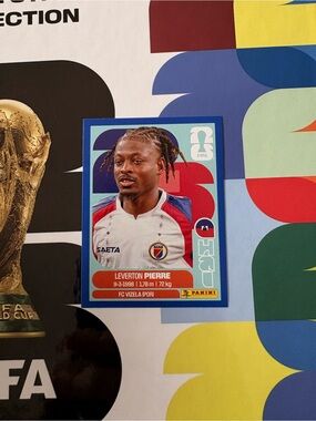 Panini FIFA World Cup 2026 Sticker Leverton Pierre Haiti HAI 10 Blue Parallel